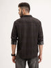 Comfort Fit Checekred Shirt | Black