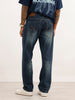 Heavy Faded Anti Fit Denim Jeans | Blue | WJN0200AT2103S