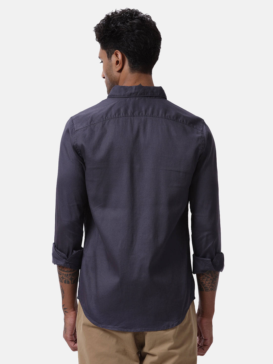 Charcoal Chic Solid Shirt