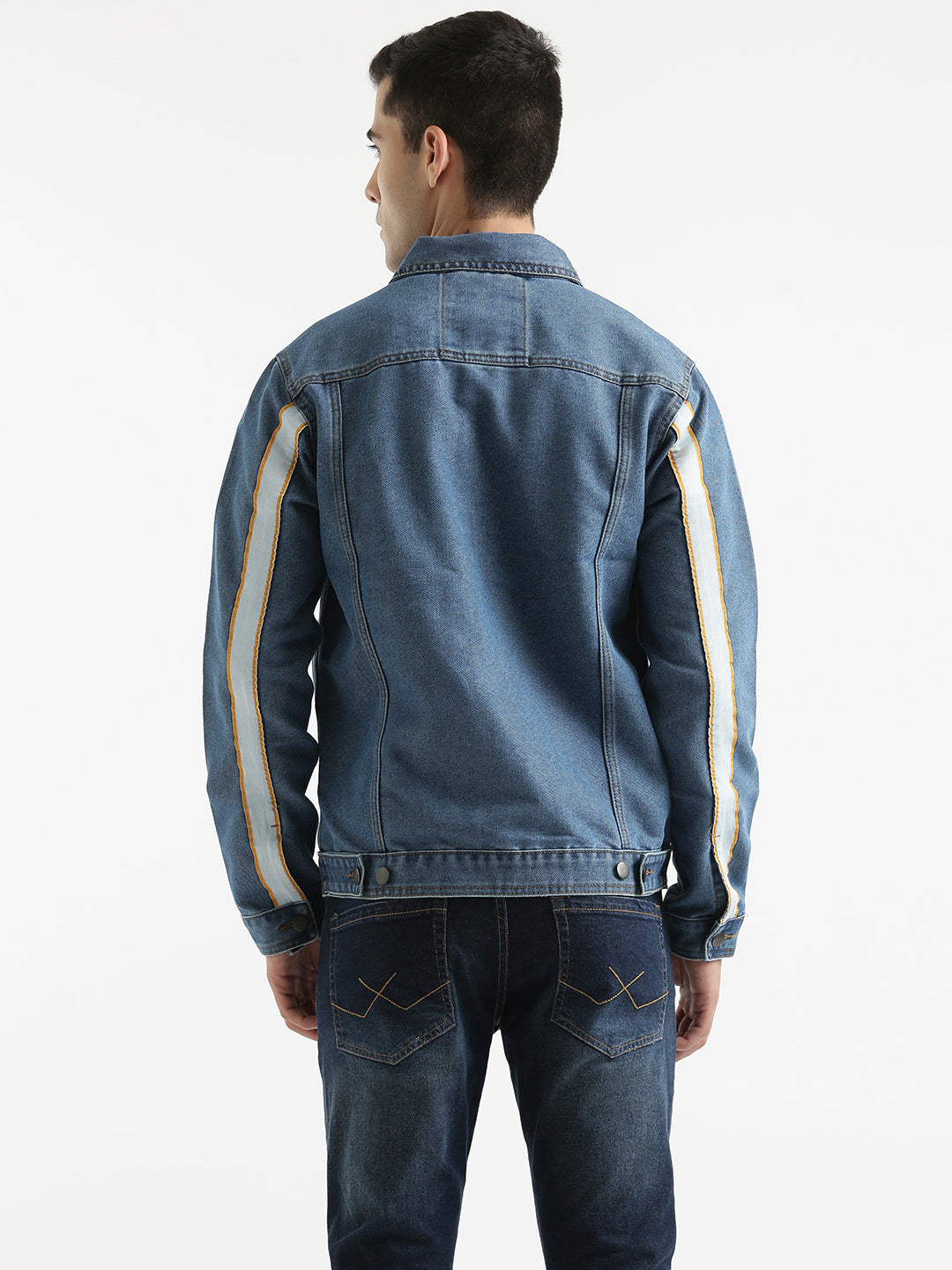 Hooded Washed Blue Denim Jacket