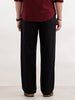Loose Fit Casual Wear Trousers | Black
