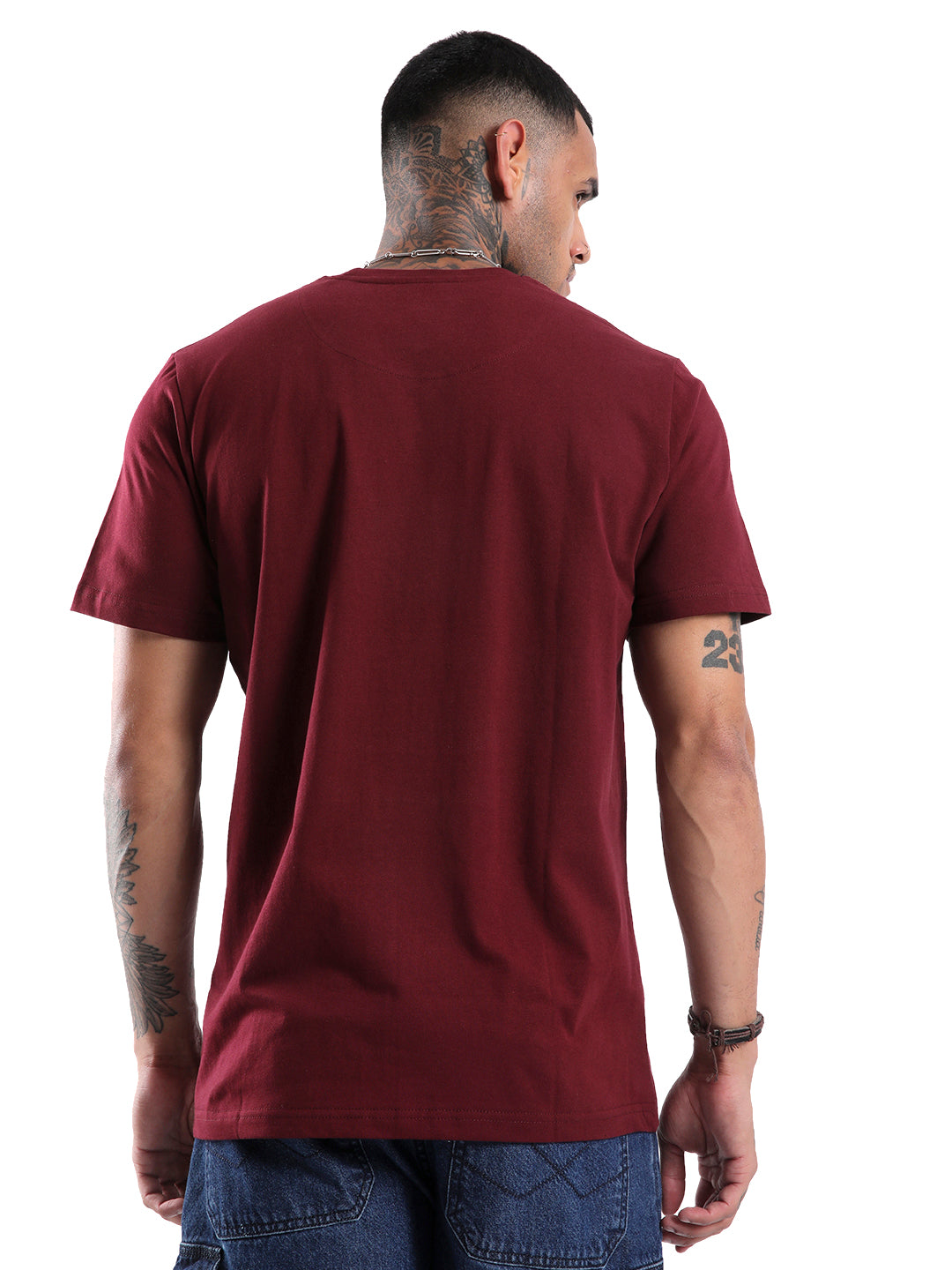 Deep Wine Comfort Fit T-Shirt