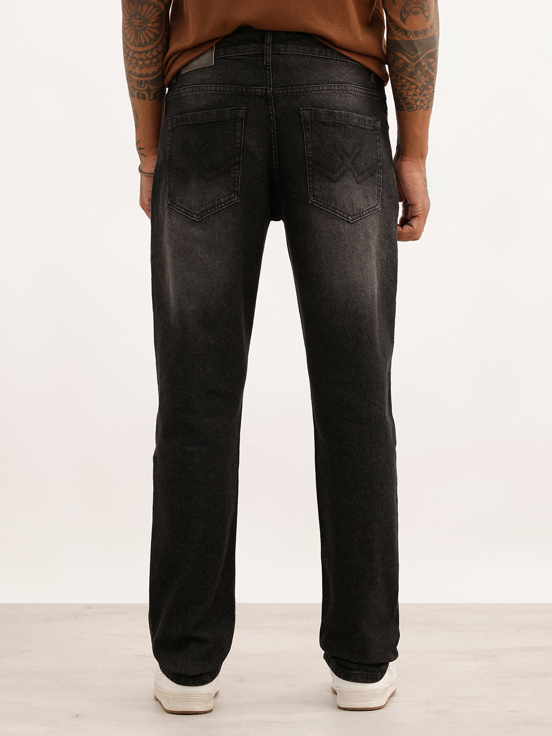 Faded Straight Fit Denim Jeans | Dark Grey | WJN0200SR2013S