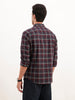 Regular Fit Full Sleeve Checkered Shirt | Maroon