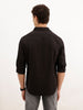 Solid Regular Fit Full Sleeve Shirt | Black