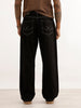 Loose Fit Contrast Stitch Denim Jeans | Black