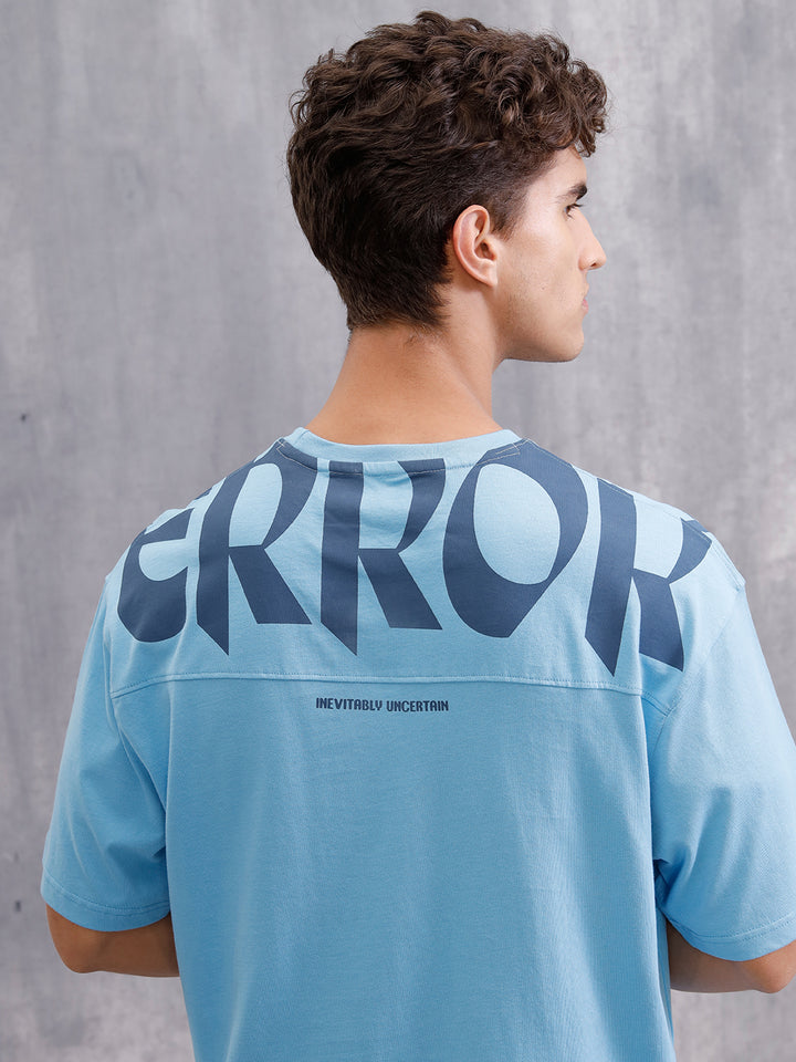 Placement Print Cut&Sew T-Shirt With Branding | Blue