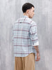 Wrogn Men's Comfot Fit Printed Checkered Shirt | Blue