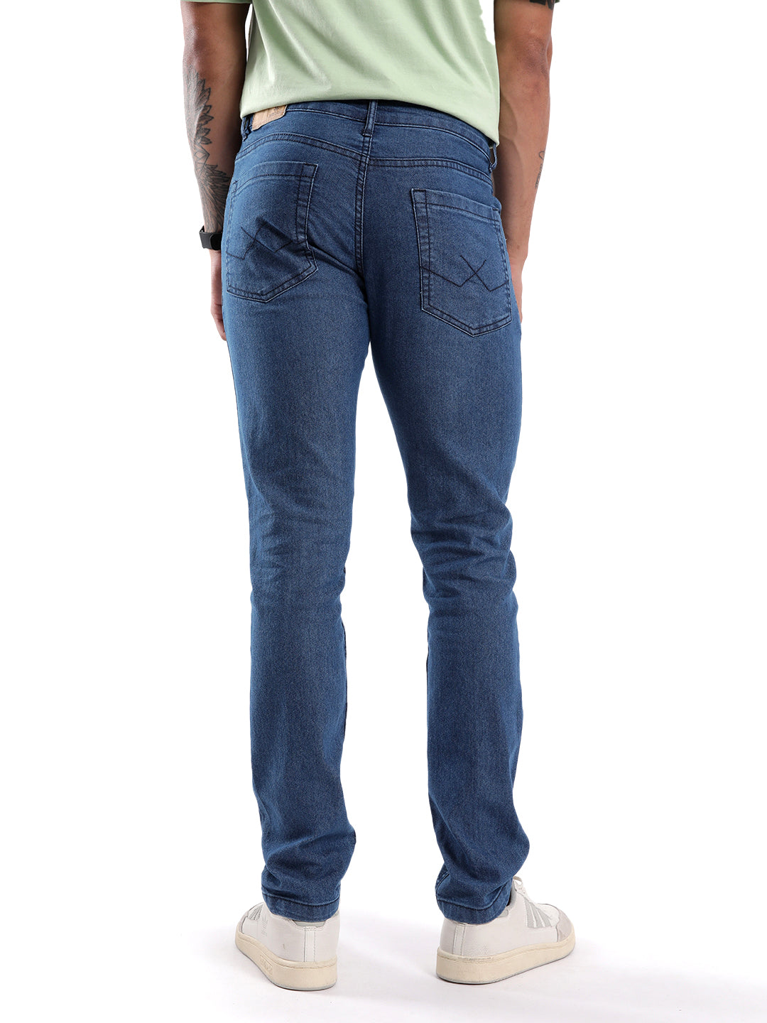 Classic Blue Twill Denim Jeans