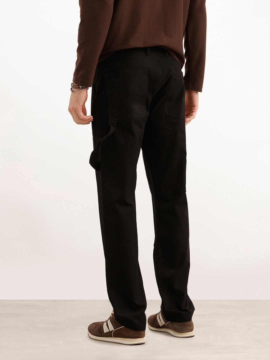 Solid Straight Fit Carpenter Trouser | Black | WTR0100SR5101W