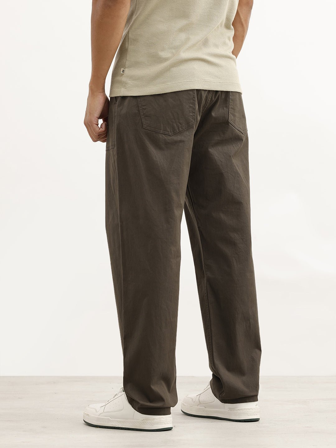 Solid Loose Fit Trouser | Grey