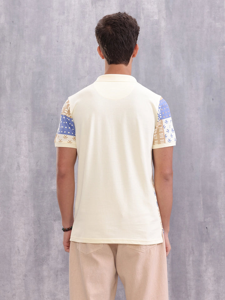 Classic AOP Polo T-Shirt | Yellow