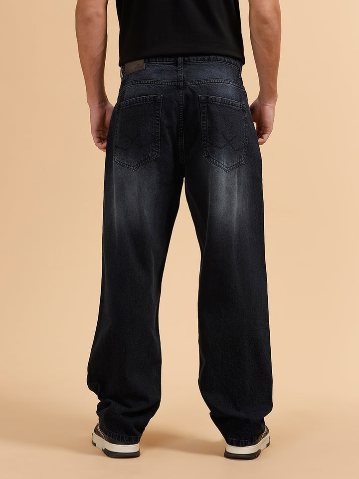 Casual Loose Fit Jeans | Black
