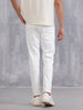 Solid Skinny Crop Jeans | White