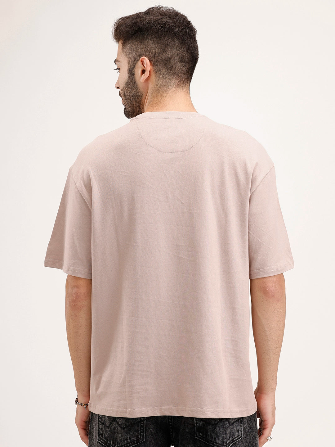Classic Placement Printed T-Shirt | Brown