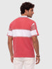 Oversized Fit Contrast Collar Polo T-Shirt | Pink