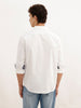 Solid Regular Fit Full Sleeve Shirt | White