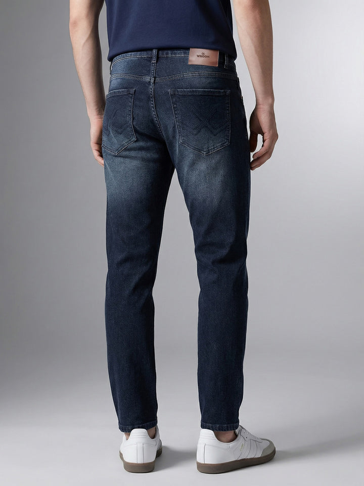 Skinny Crop Faded Denim Jeans | Blue