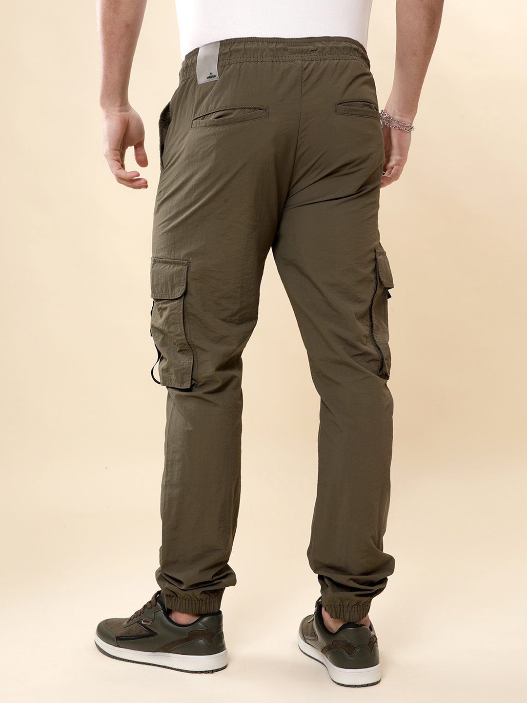 Classic Olive Nylon Cargo Jogger