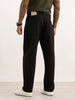 Solid Loose Fit Denim Jeans | Black