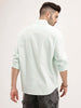 Oversized Fit Double Pocket Shirt | Light Green