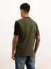 Classic Cut & Sew Polo T-Shirt | Olive