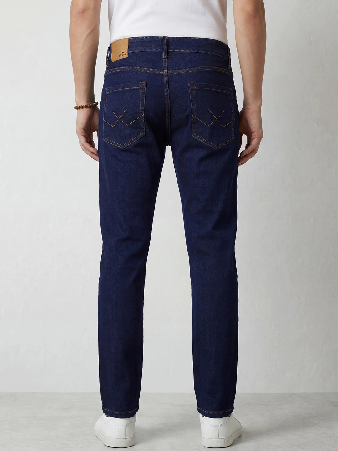 Solid Relaxed Slim Fit Jeans | Blue