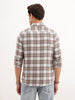 Slim Fit Textured Shirt  | Brown