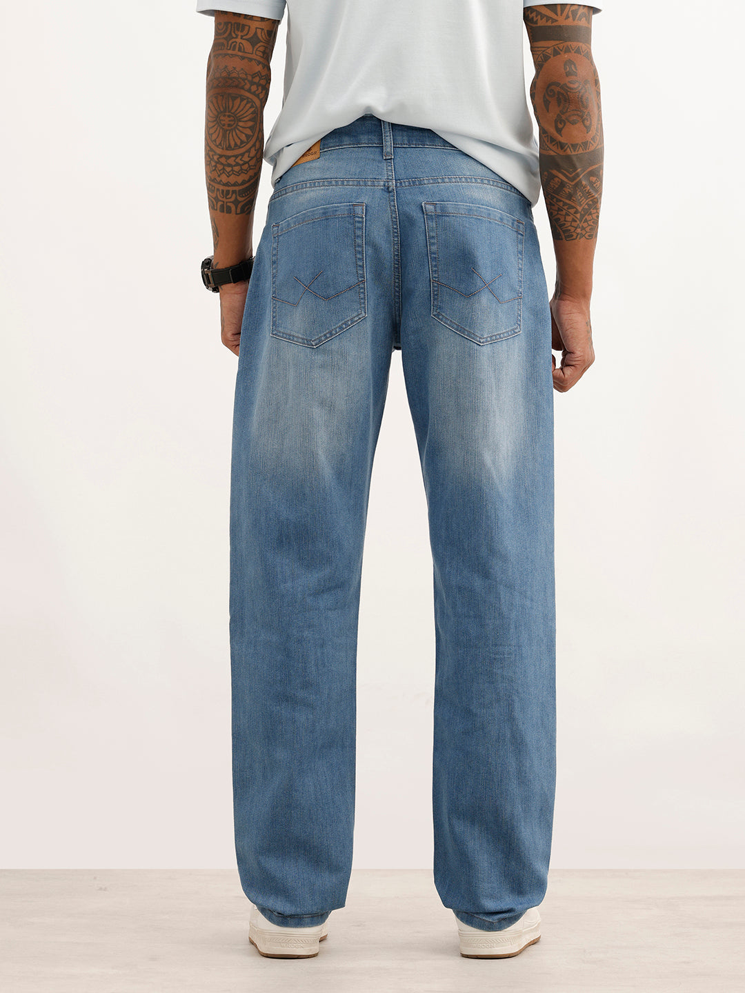 Anti Fit Faded Denim Jeans | Light Blue | WUJN2921M