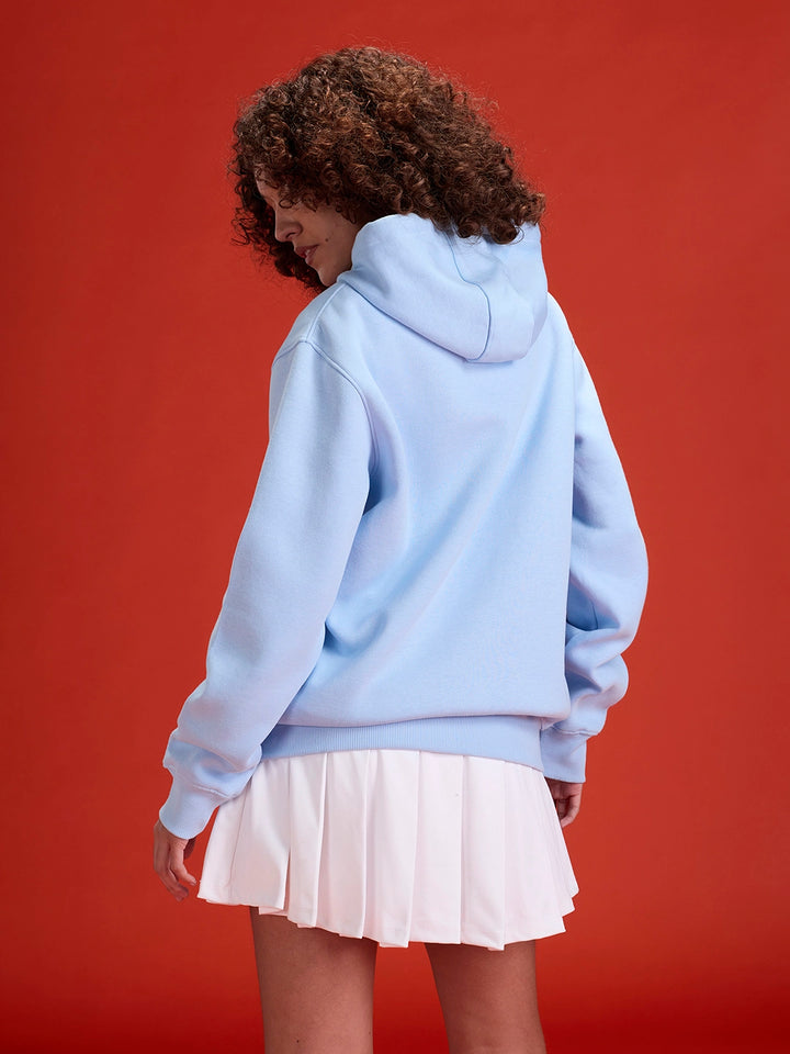 Men’s Solid Zip-Up Hoodie Sweatshirt | Blue