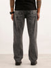 Washed Anti Fit Denim Jeans | Dark Grey