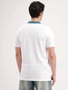 Slim Fit Contrast Collar Polo T-Shirt | White