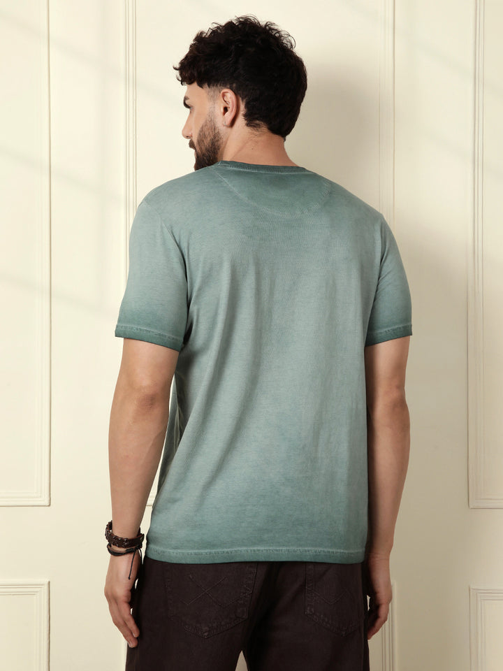 Washed Slim Fit T-Shirt | Green