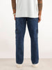 Solid Cargo Fit Denim Jeans | Light Blue | WSJN1086M