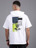 White Hooded Short Sleeve T-Shirt