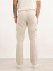 Solid Straight Fit Cargo Trouser | Beige | WVTR4001F