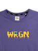 Wrogn Pixel Printed Purple T-Shirt