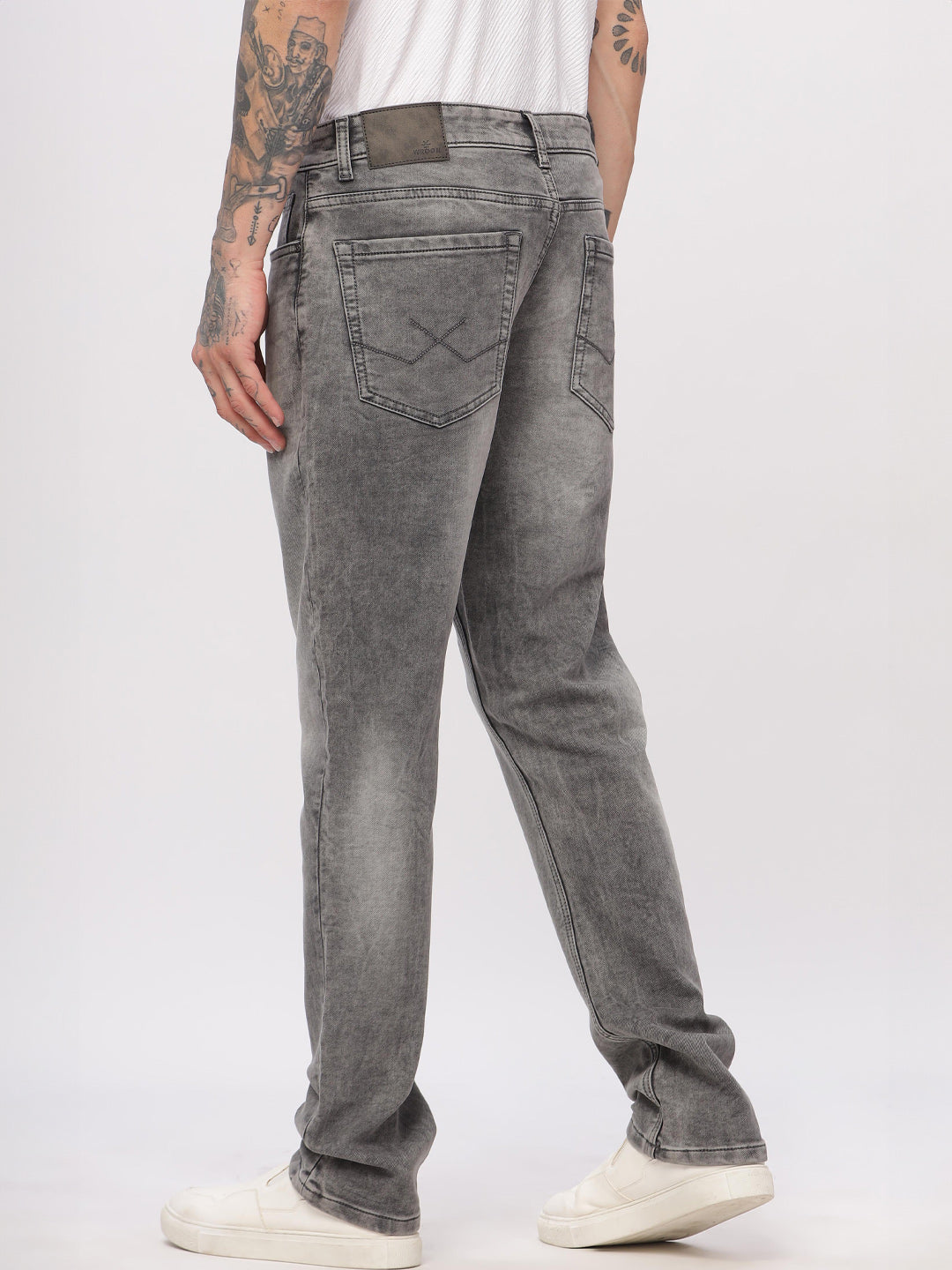 Cloudy Grey Straight Fit Jeans