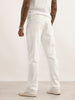 Solid Slim Fit Denim Jeans | White