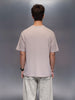 Classic Flock Printed Crew Neck T-Shirt  | Beige
