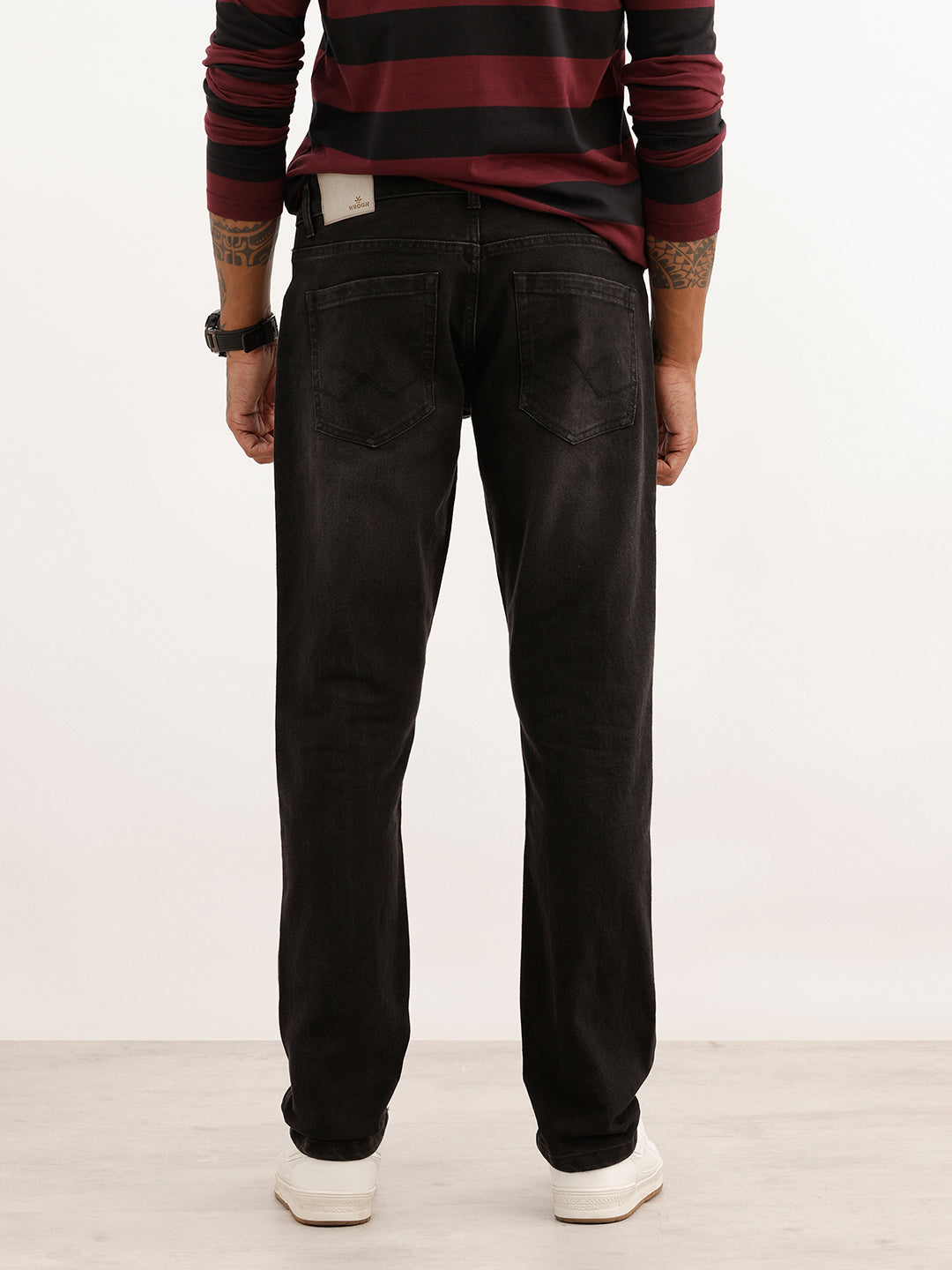 Slim Fit Solid Denim Jeans | Dark Grey | WWJN2354MF