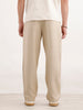 Loose Fit Linen Blend Trouser  | Khaki