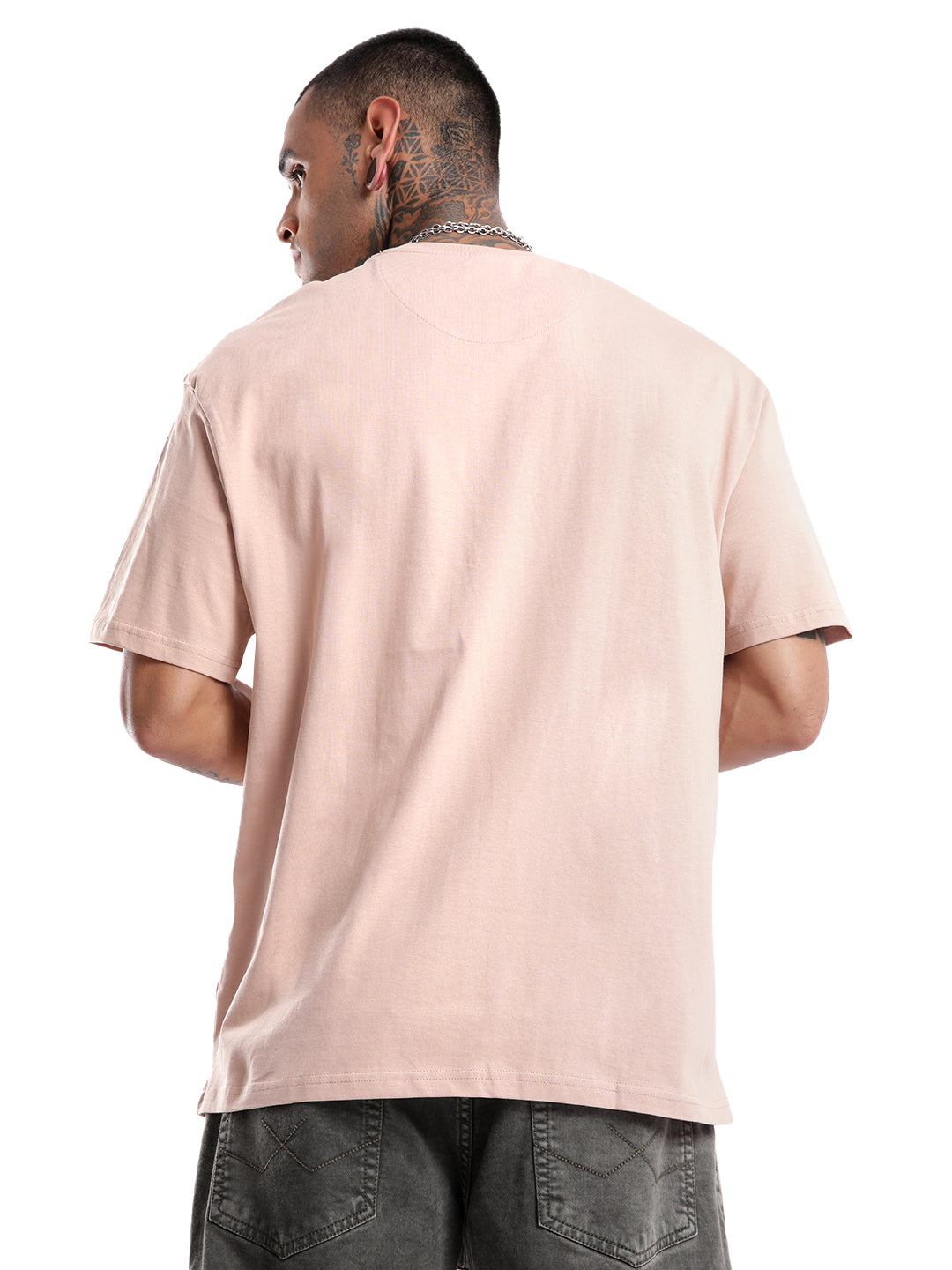 Elite Pink Printed Oversized T-Shirt