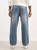 Washed Loose Fit Denim Jeans | Light Blue