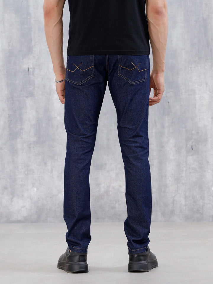 Men's Casual Slim Fit Jeans | Dark Stone