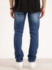 Faded Skinny Fit Denim Jeans | Dark Blue