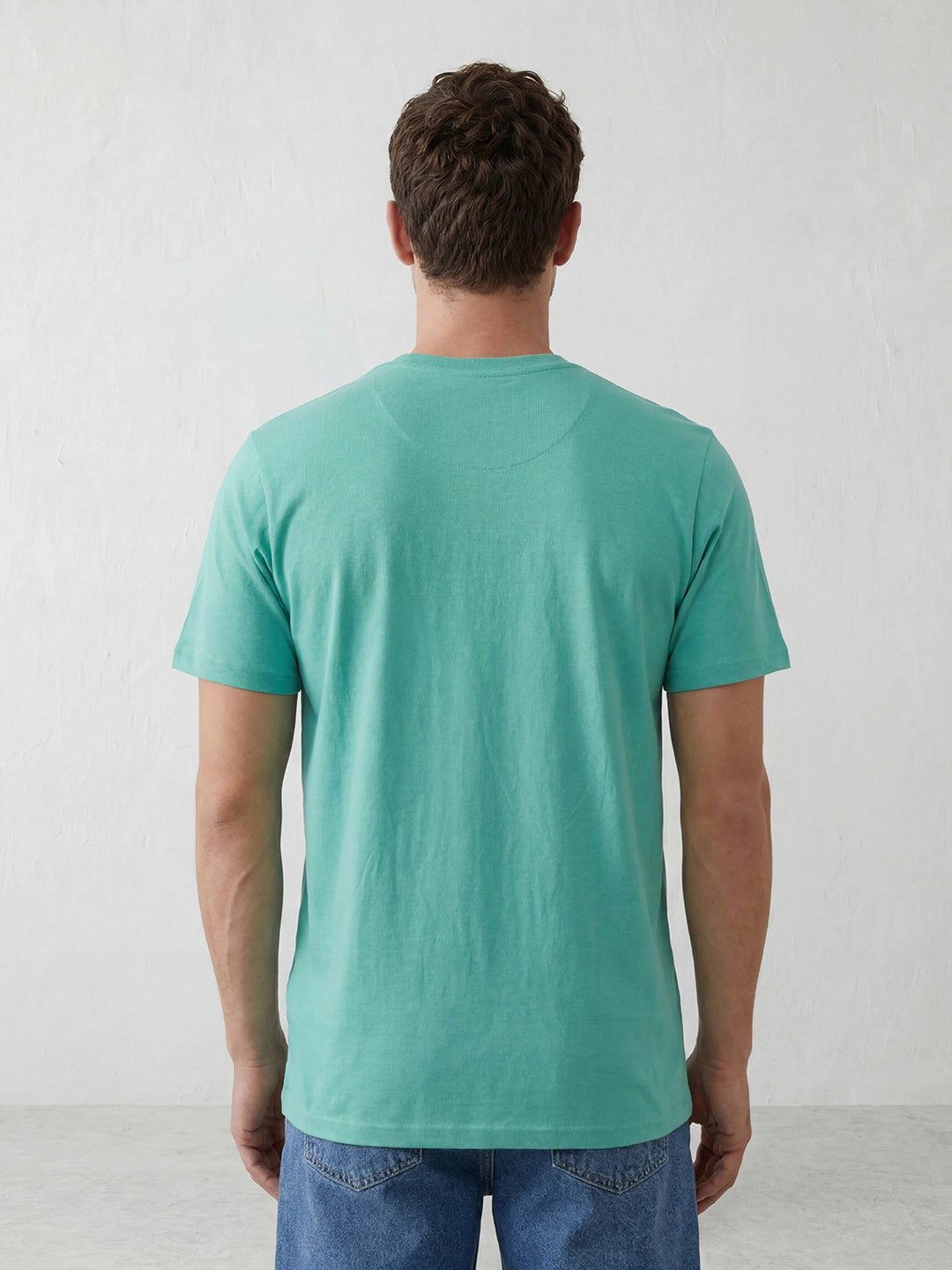 Slim Fit Placement Printed T-Shirt | Green