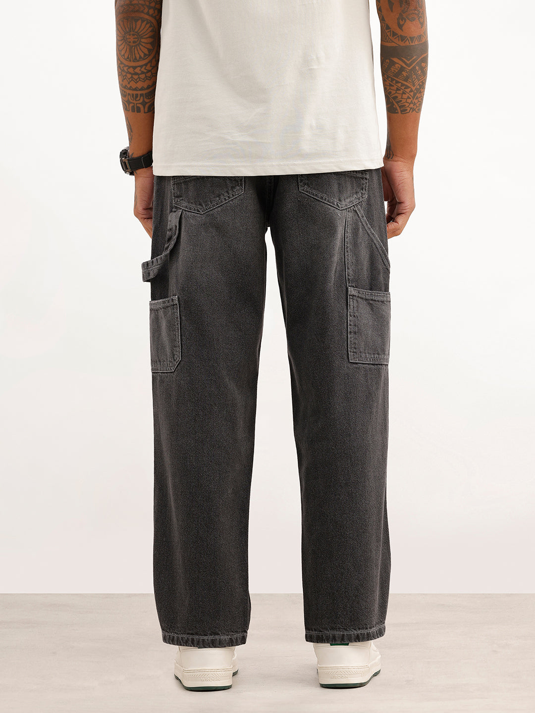 Loose Fit Carpenter Denim | Grey