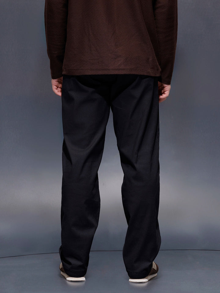 Casual Loose Fit Trouser  | Black