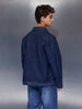 Indigo Structured Overshirt | Blue